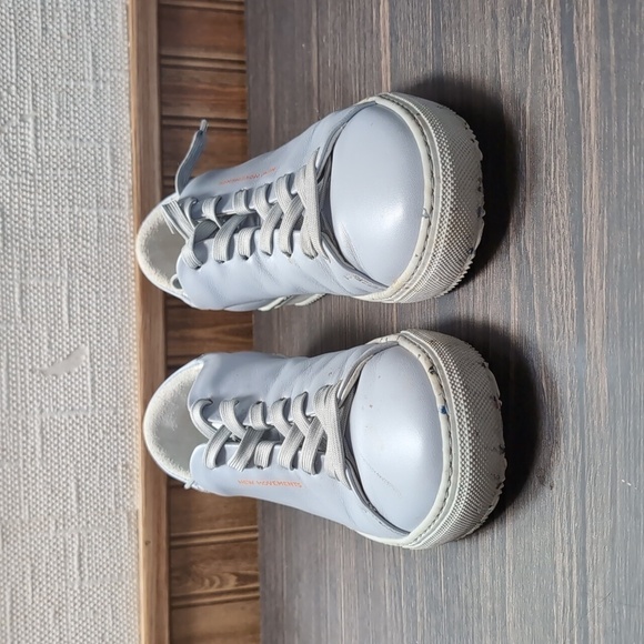 New Movements HUK Limited Edition Light Blue Leather Sneaker Size EU 36 US 6 - Picture 2 of 7